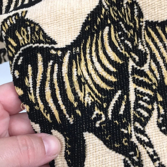 TanTrums Rare Jacket Womens M Vintage Brown Zebra Print Button Front Woven - Picture 7 of 11